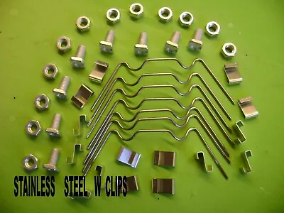 Greenhouse Stainless  Repair Kits From 10- 150 W+ Z Clips + Square Nuts And Bolt • £5.99