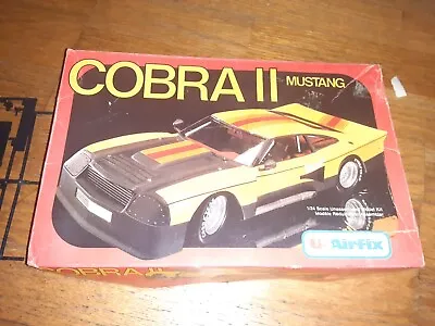 US Airfix 8133 1/24 Scale 1980 Ford Cobra II Mustang Plastic Model Car Kit • $23.35