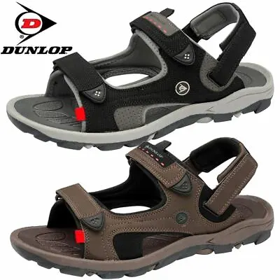 New Mens Summer Sandals Dunlop Sports Hiking Walking Trekking Beach Surf Shoes • £18.95