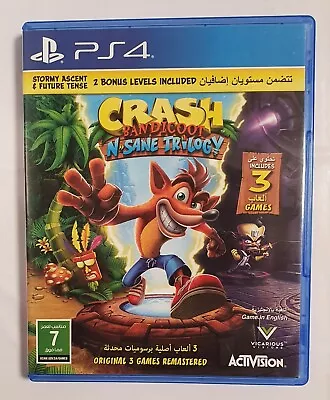 As New Crash Bandicoot N Sane Trilogy 2 Bonus Levels Included PS4 Playstation • $45