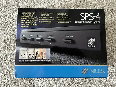 Niles Audio SPS-4 Speaker Selection System 4 Channel Protection Selector Switch • $34.99