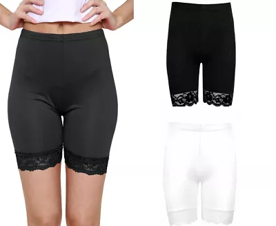 Women Active Wear Gym Tights Yoga Hot Pant Fitness Lace Trim Cycling Shorts  • £5.05