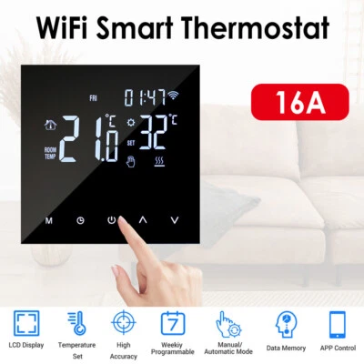 $39.85 • Buy Digital Smart Thermostat Programmable Wifi Wireless Home Room Sensor App Control
