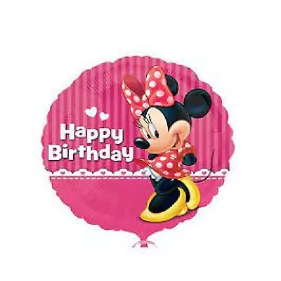 2 Pcs Minnie Mouse Red Bow 1pc Foil Balloon 18 Inch BIrthday Party Supplies • $10.50