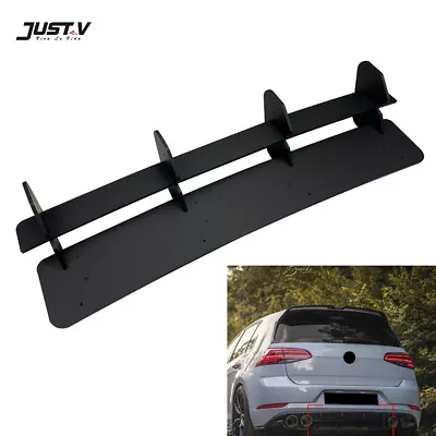 JustV Black Rear Bumper Diffuser Spoiler US For Volkswagen VW Golf 7.5R 2018-19 • $61.59