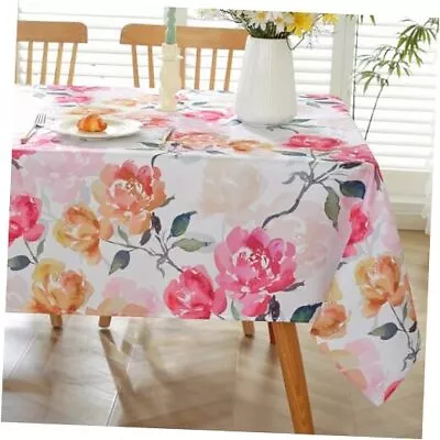  Spring Flower Table Cloth Rectangle 52  X 70  (4-6 Seats) Spring Floral • $29.03