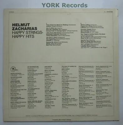 £8.99 • Buy HELMUT ZACHARIAS - Happy Strings - Happy Hits - Excellent Con LP Record Emidisc