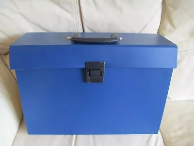 Expanding Box File Organiser - A4 Document Storage - Blue • £6