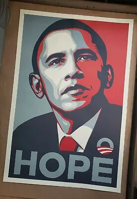 Rare Shepard Fairey   Obama Hope   2008 Dnc Campaign Original Litho Print Poster • $3500