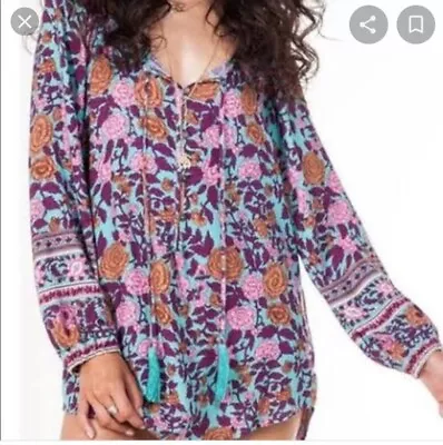 $85 • Buy Arnhem Spanish Rose Azure Tunic Size 12 