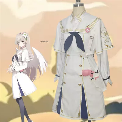 Blue Archive Kirihuji Nagisa Cosplay Costume Girl Women Dress White Coat Shirt • $135.23