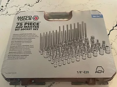 New/Sealed Matco 75 Pc ADV Master Bit/Torx Socket Set W/ Storage Case • $153.39