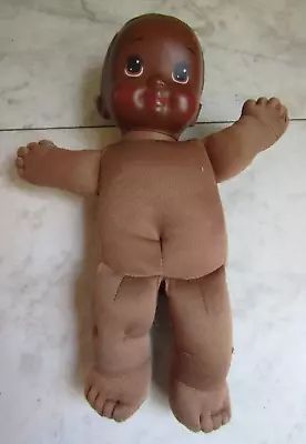 Vintage Magic Nursery Black Newborn Baby Dark Skin Rosy Cheek Doll Mattel 1992 • $34.99