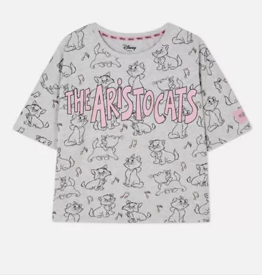 DISNEY  Womens Pajama Top T-shirt  Aristocats Marie Cat Size Large • $24.99