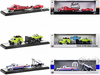 Part Off AUTO HAULERS RELEASE 70 3 TRUCKS SET 1/64 DIECAST M2 MACHINES 36000-70 • $31