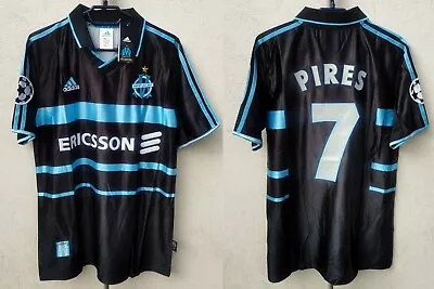 Olympique Marseille Rеtro Jersey 1999 #7 PIRES Champions League • $48.99