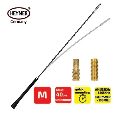 Fits MG ZR Car Radio Aerial Am/Fm Bee Sting Roof Mast M 40cm Black • £10.98