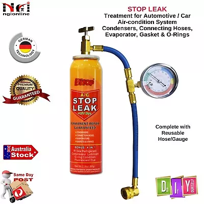 BITOP AUTOMOTIVE CAR AIR CONDITION R134a STOP LEAK SYSTEM RUBBER METAL SEALANT • $79