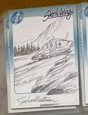 £22 • Buy Captain Scarlet Spectrum Pursuit Vehicle SPV Cards Inc Sketchings Sketch Card