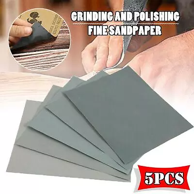 5x 2000 2500 3000 5000 7000 Mix Wet And Dry Grit Sandpaper Sheets Wood UK Z9A7 • $3.80