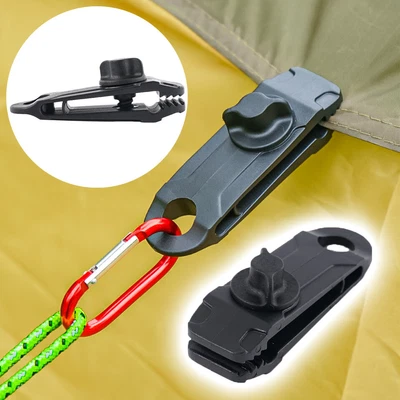 $4.76 • Buy TACTICAL Tent Tarp Clips Anchor Grip Outdoor Clamp Camp Shelter Canopy Gripper