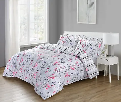 £16.99 • Buy Luxury Printed Duvet Covers 100% Egyptian Cotton Quilt Bedding Set Double King