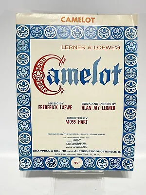 Vintage Lerner & Loewe's Camelot Vocal Selection Piano Sheet Music • $7.07