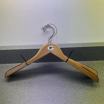 4x Green Bay Packers Team Issued Wooden Clothes Shirt Hanger  - 17” X 10” • $26