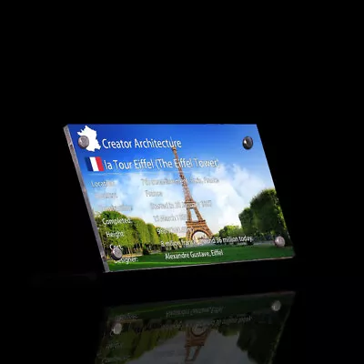 Display Plaque For LEGO The Eiffel Tower 21019 Or 10181( Australia Local Stock) • $25