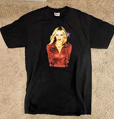 Vintage 2001 Madonna Drowned World Tour Black T-shirt Size Medium • $45