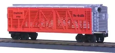 O Scale- MTH RailKing 30-7110 Denver & Rio Grande 40' Stock Car D&RGW37713 O8950 • $37.99