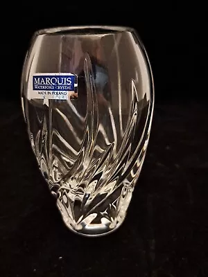 Small Marquis By Waterford Crystal Bud Vase Wyndmere Collection 4 1/2  Tall • $27.99