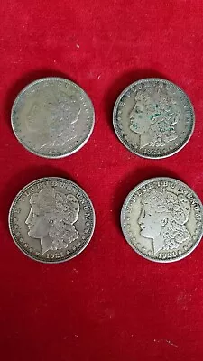 1921 Morgan Silver Dollars Lot Of 4  • $49