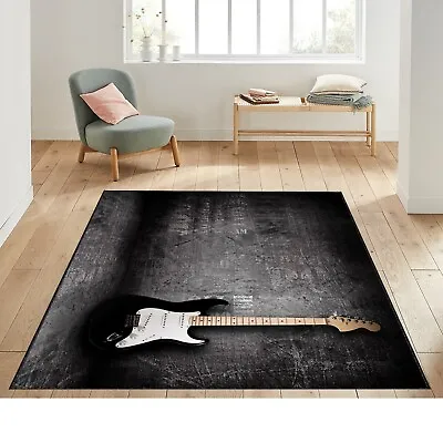 Guitar Fend Guitar Rug Guitar Modern Rug Living Room Rug Floor Rugs Music • $49