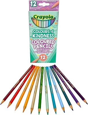 CRAYOLA Colours Of Kindness Pencils - Assorted Colours (Pack Of 12)  • £4.99