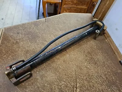 Vintage Bicycle Bike Tyre Air Hand Pump Steel Wooden Handle Black 55cm L • $35