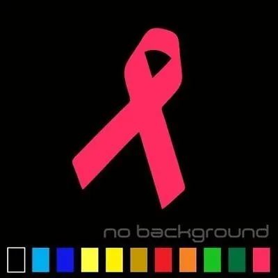 Cancer Ribbon Sticker Vinyl Decal Wall Bow Support Fight Girl Car Window Breast • $1.99