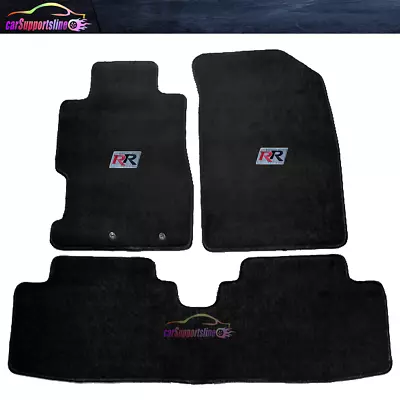 Fit For 01-05 Honda Civic Black Nylon Floor Mats Front Rear Carpets & RR • $58.99