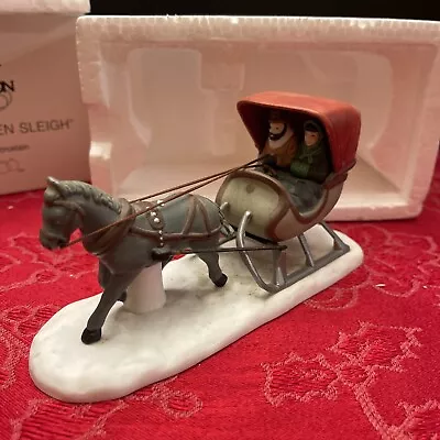 Department 56 Heritage Village Collection One Horse Open Sleigh Dept. 5982-0 • $10.50