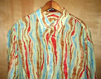 Missoni: Nwot-100% Prima Sheer Cotton Shirt-vibrant Shades & Colors: 54/large • $59.54