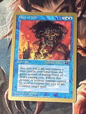 Force Of Will X1 Mtg 1997 World Championships Seattle Nm-Vlp • $20