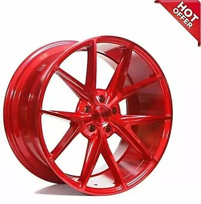 NEW 4ea 20X9 Niche Wheels M186 Misano Gloss Red Rims 20  20inch  (S12) • $1732