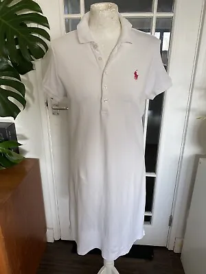 Ralph Lauren White Polo T Shirt Dress Size Large  • £19.99