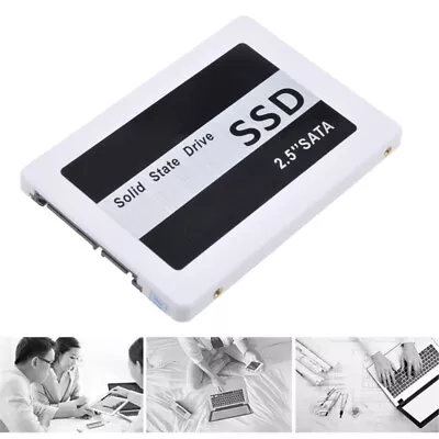 1pc 60GB/120GB/240GB SSD SATA 2.5 Inch Solid State Drive Fast Portable 7mm White • £22.79