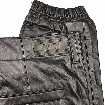 KITH X Coat Of Arms  COA  Mercer Leather Jogger Pants. Size 26. AUTHENTIC.  • $145