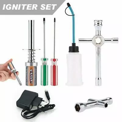 RC Nitro GAS Power Engine Starter  Kit Glow Plug Igniter  Car • £14.57