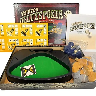 Yahtzee DELUXE POKER Dice Board Game 2005 New In Opened Box Never Used • $27