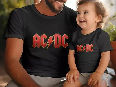 ACDC T Shirt - Baby T Shirt Or Adult T Shirt - Matching - Heavy Metal Rock Music • £10.99