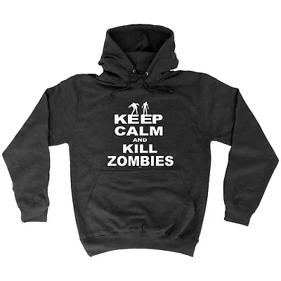 Keep Calm And Kill Zombies - Novelty Mens Womens Clothing Funny Hoodies Hoodie • £17.95