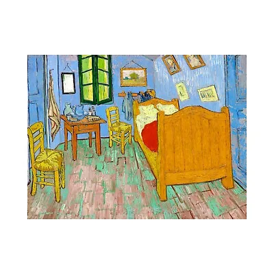 Vincent Van Gogh The Bedroom Vintage Print-FREE US SHIPPING • $14.29